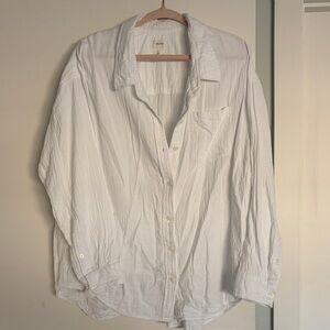 Wilfred Free sail White 100% cotton button down shirt